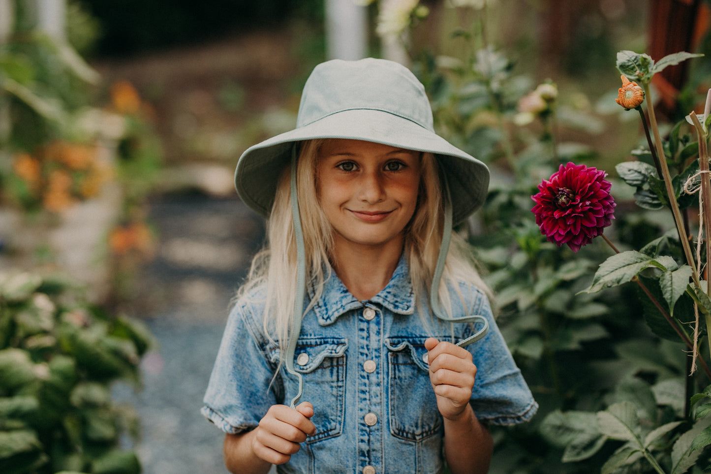 Children's Willa | Wide Brim Bucket Hat