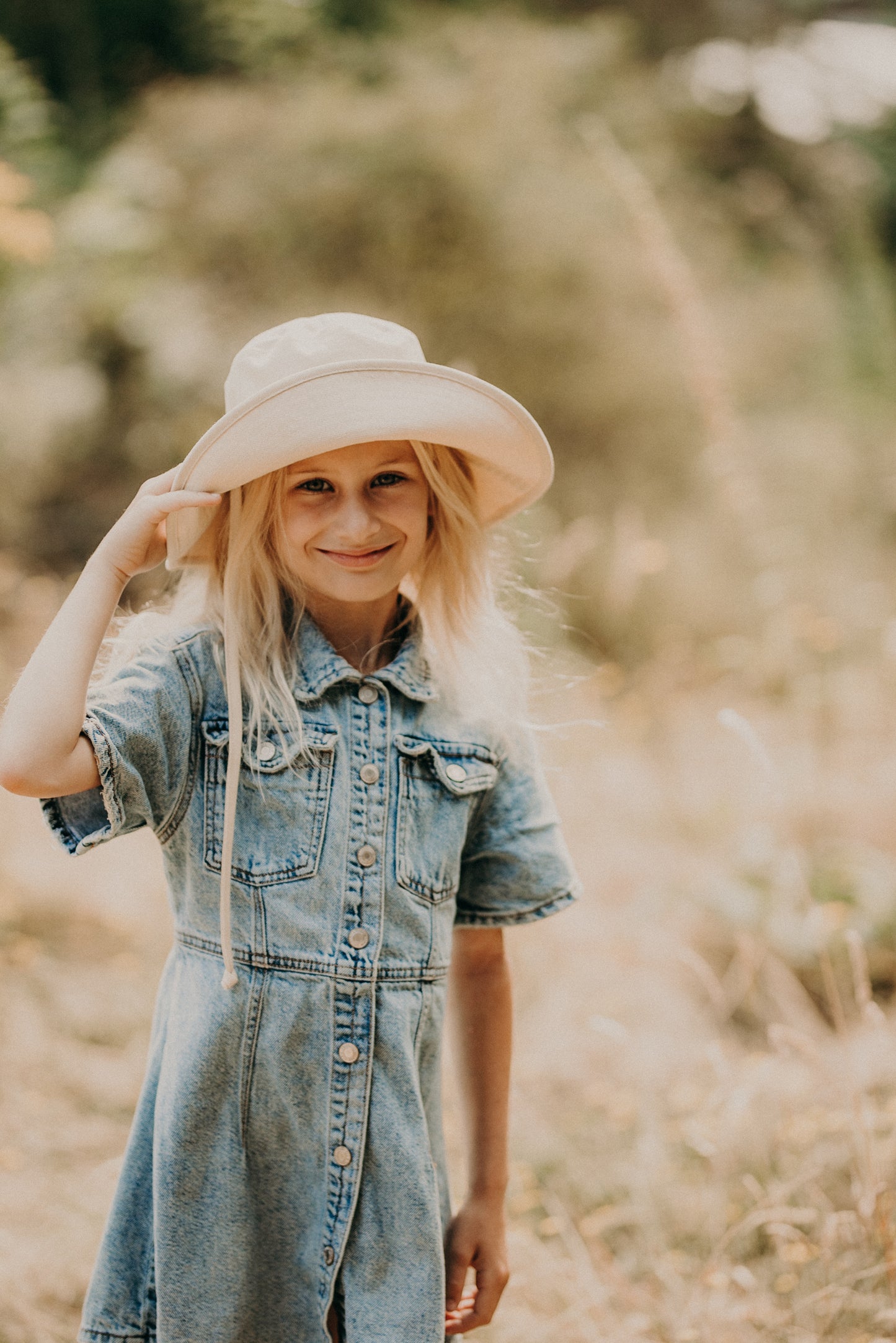 Children's Willa | Wide Brim Bucket Hat