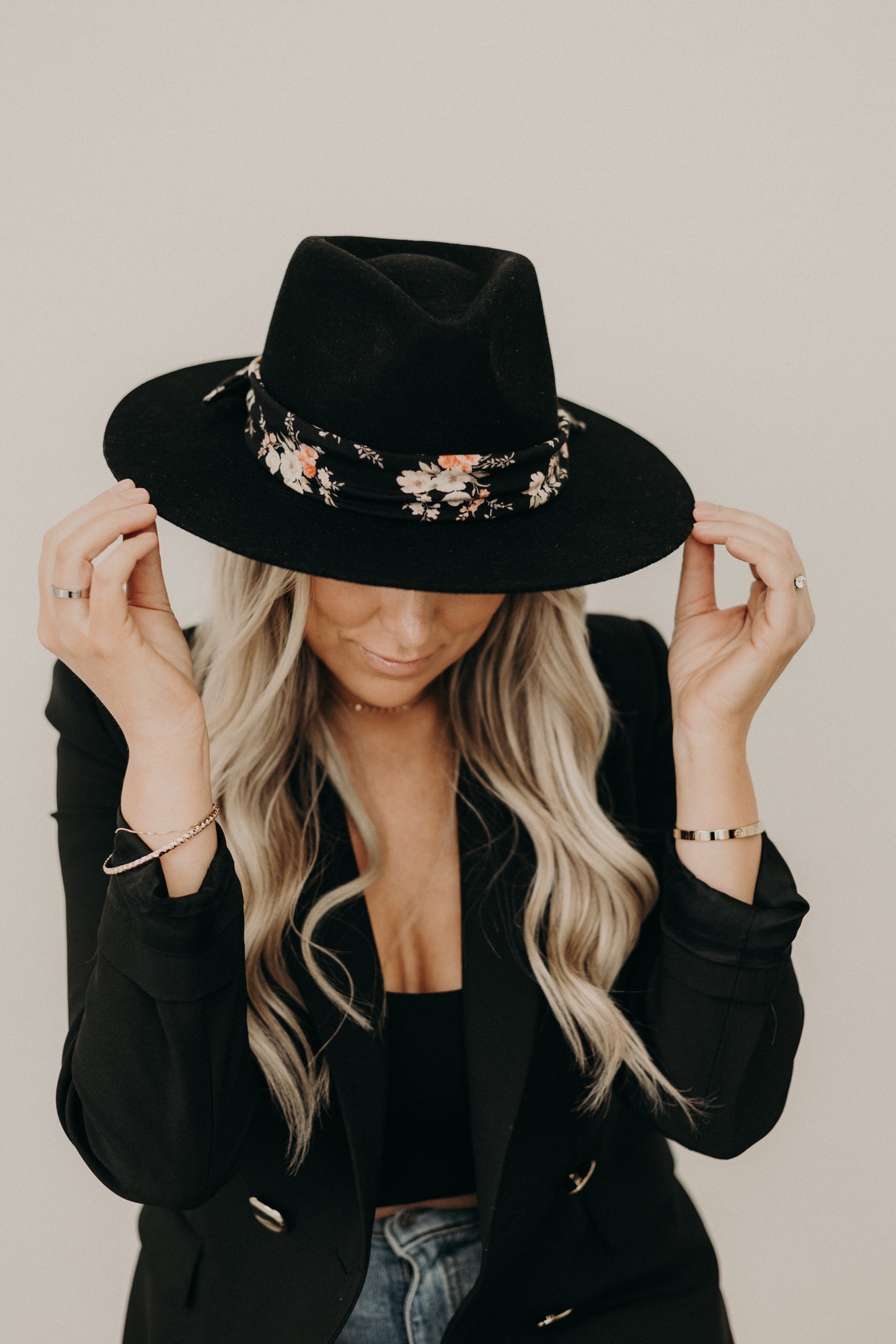 *Limited Edition* Midnight Floral Hat Band