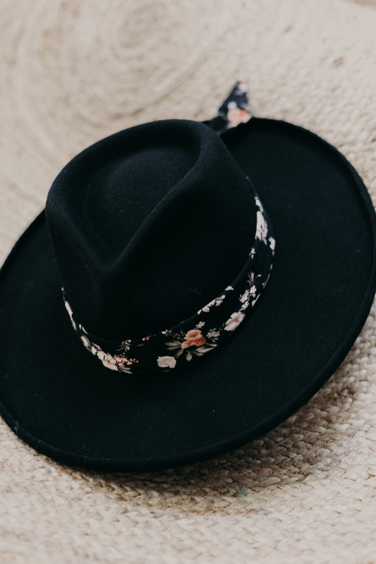 *Limited Edition* Midnight Floral Hat Band