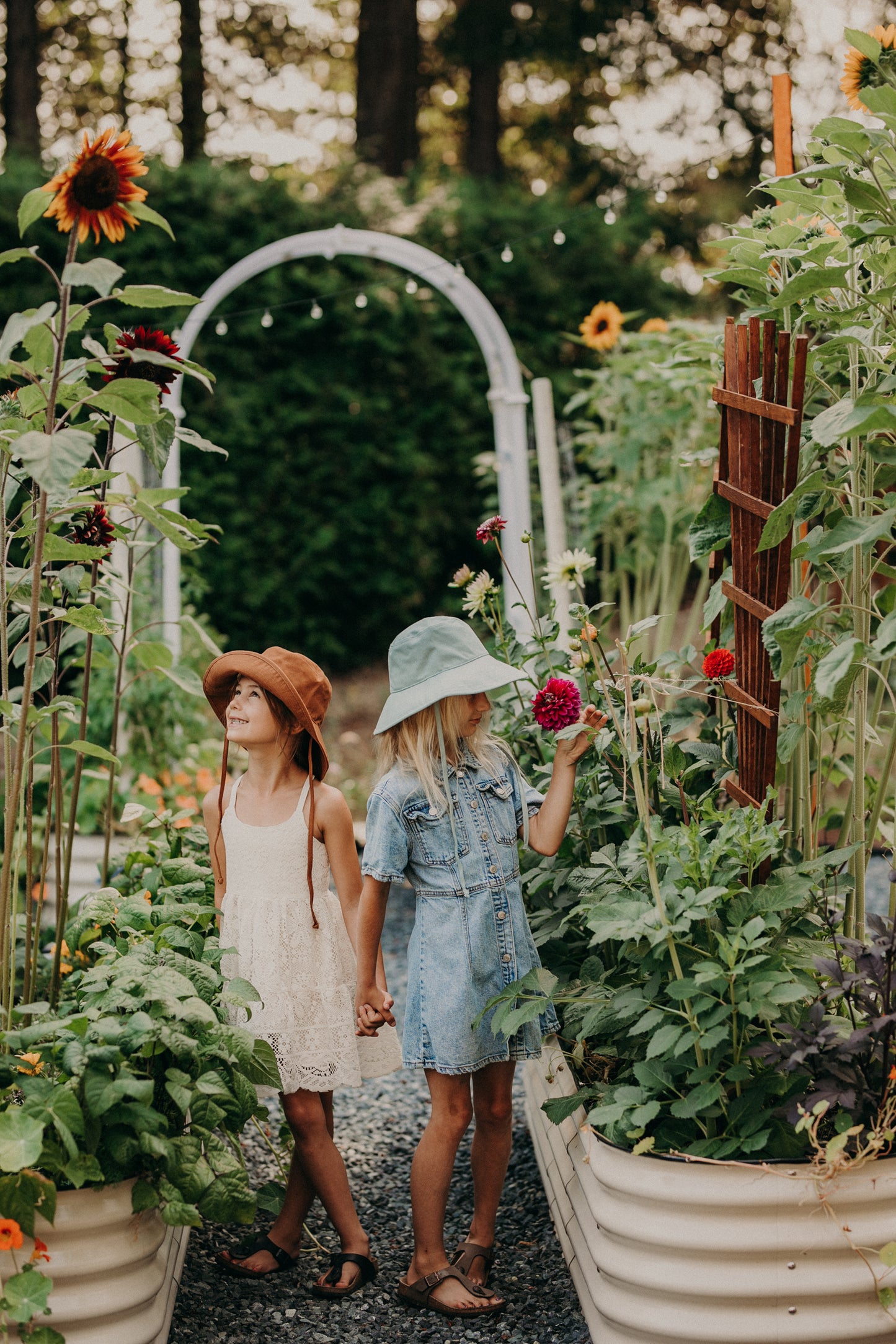 Children's Willa | Wide Brim Bucket Hat