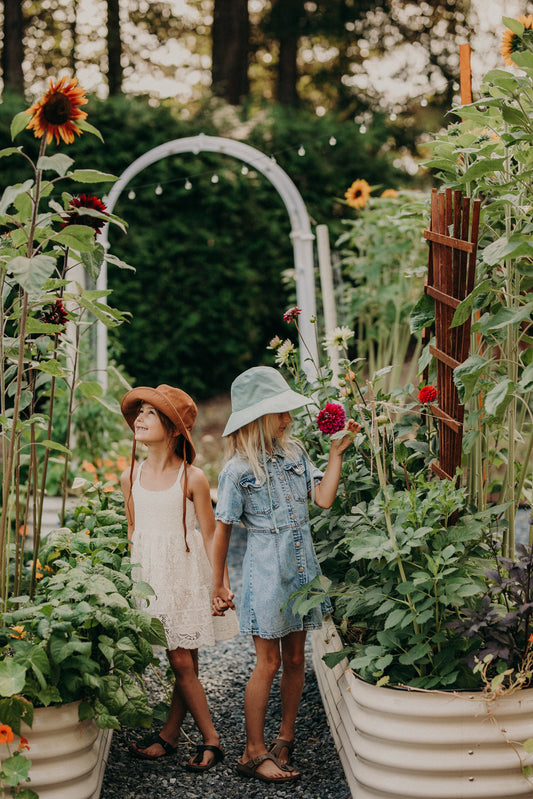 Children's Willa | Wide Brim Bucket Hat