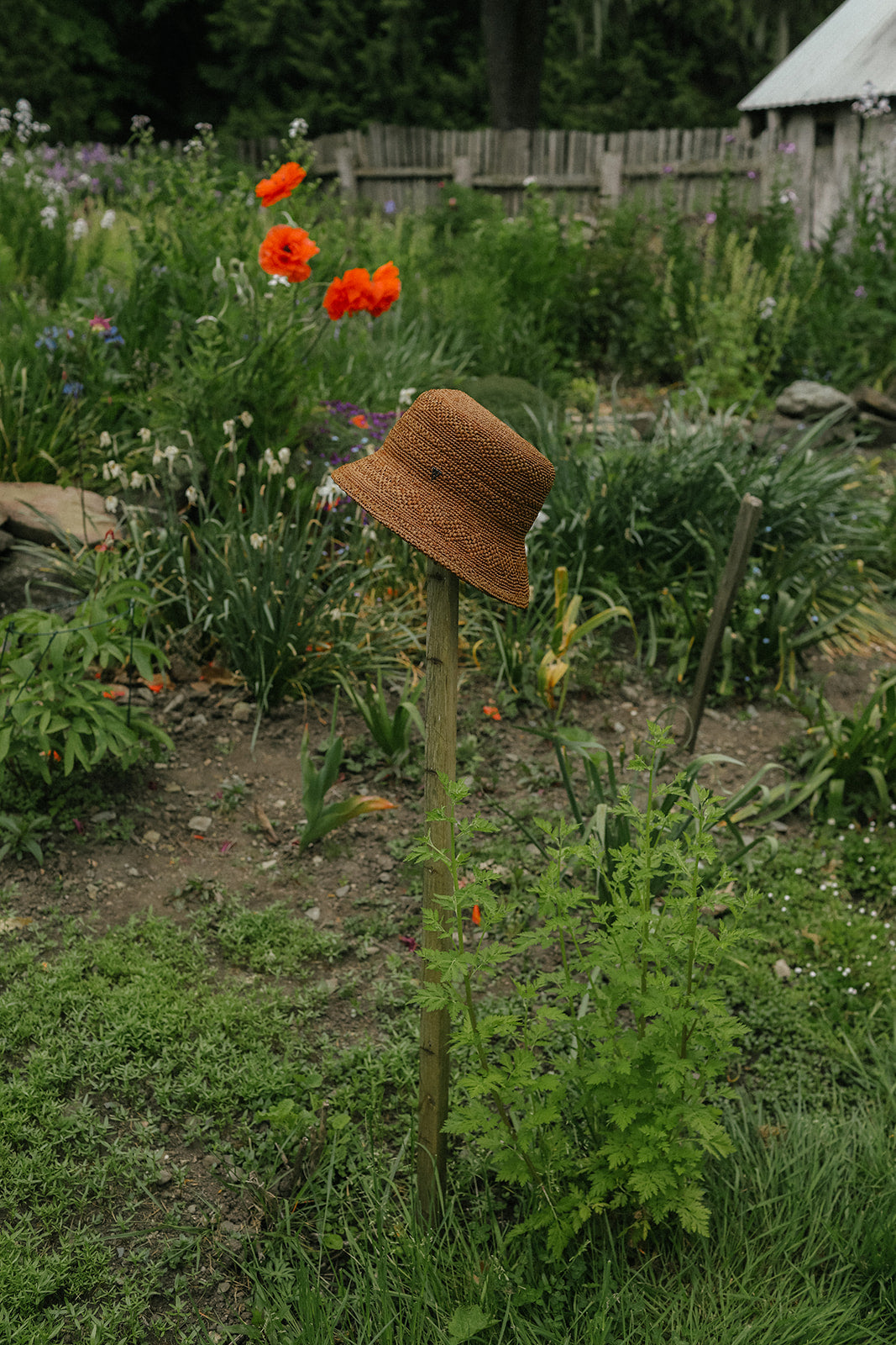 Mace | Raffia Bucket | Brown