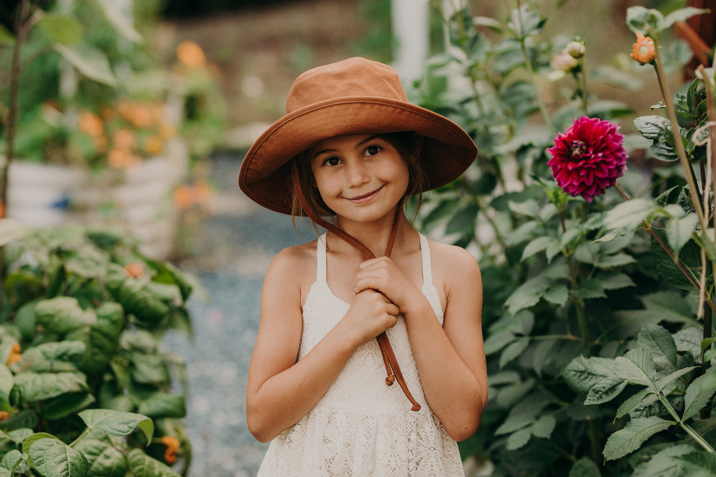 Children's Willa | Wide Brim Bucket Hat