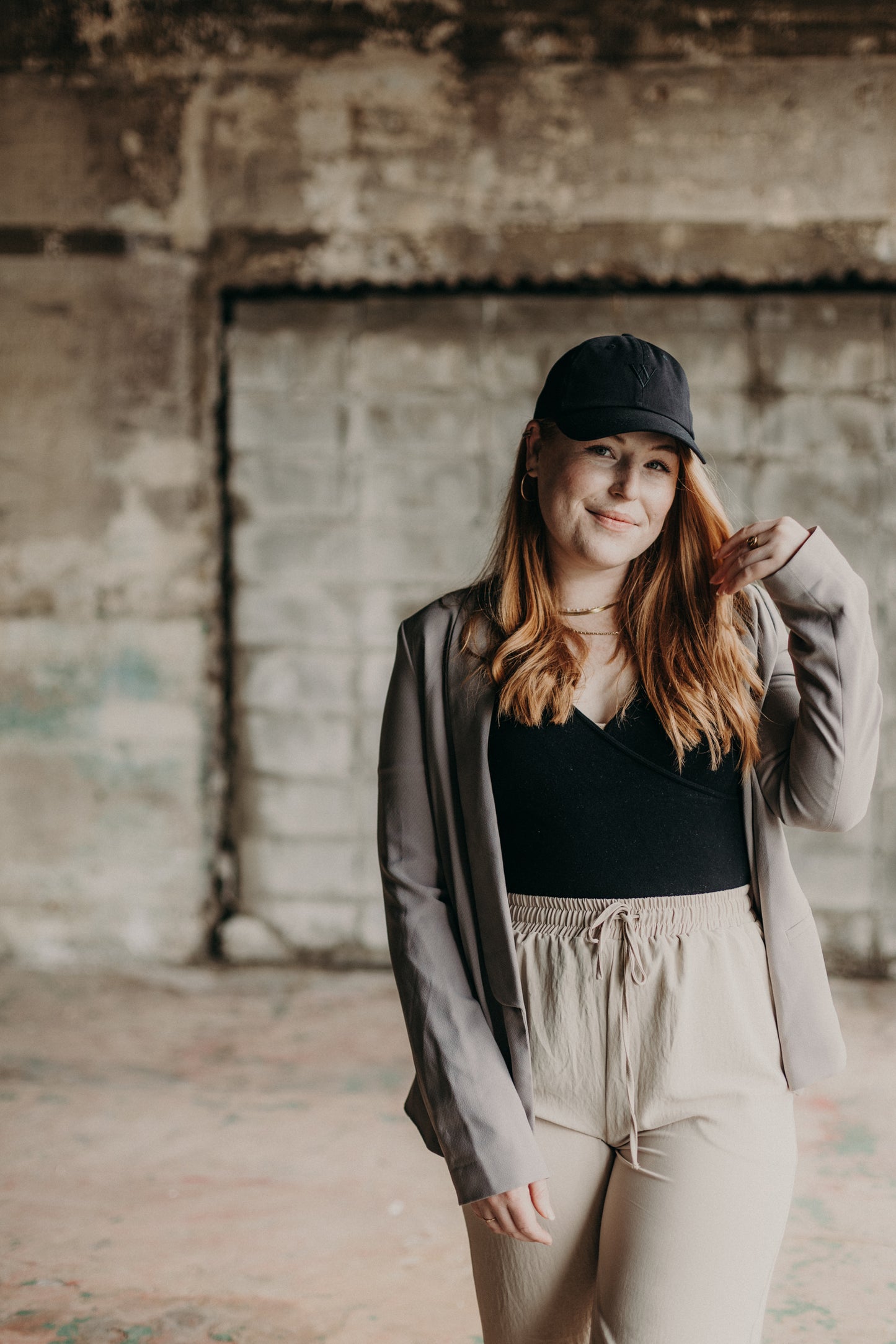 Charlie | Chino Dad Cap | Noir