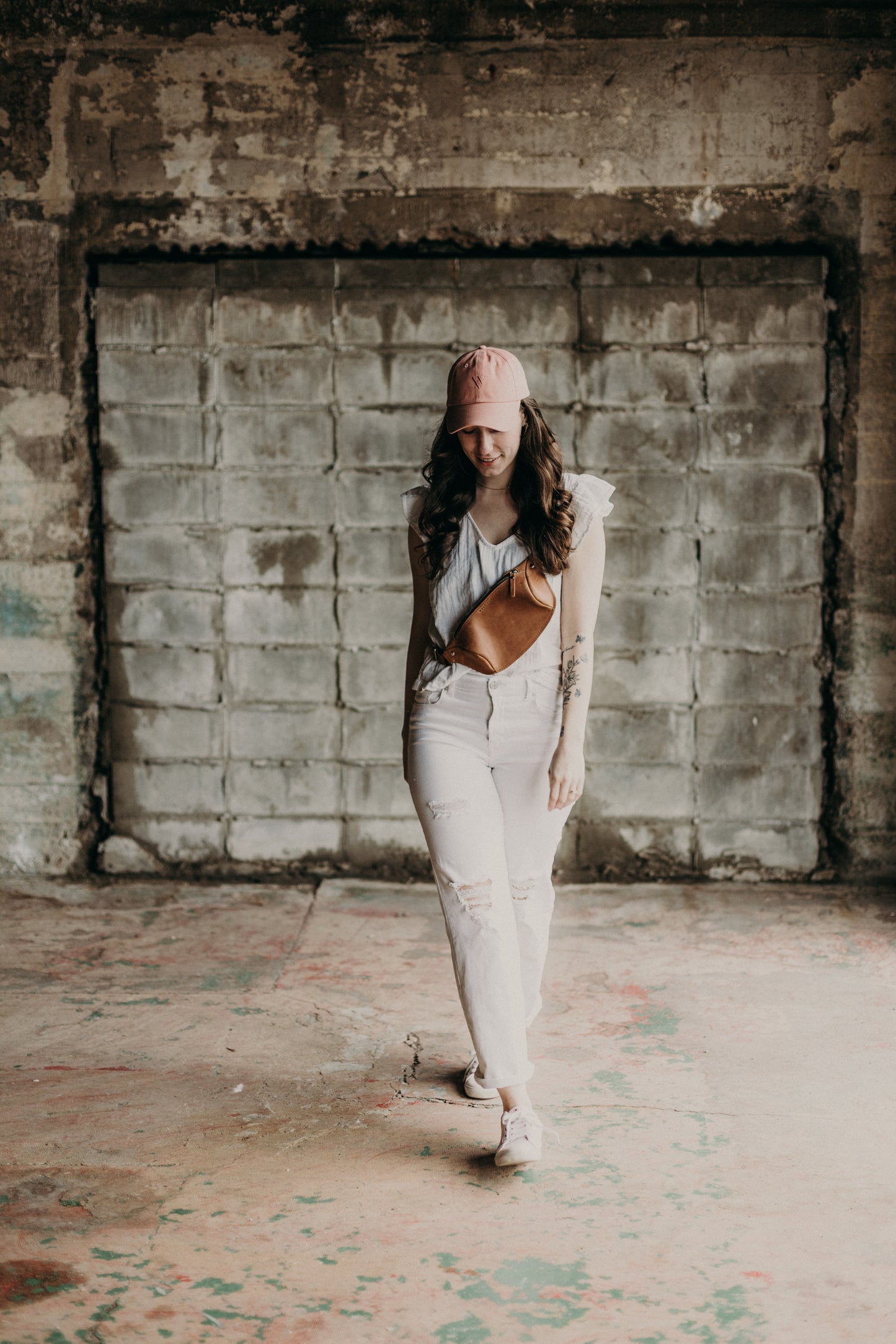 Charlie | Chino Dad Cap | Dusty Rose