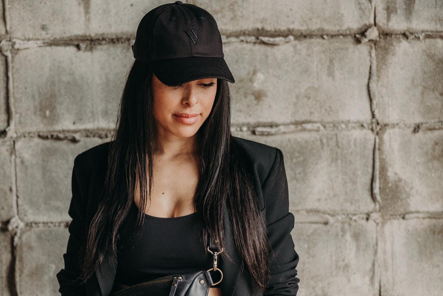 Charlie | Chino Dad Cap | Noir