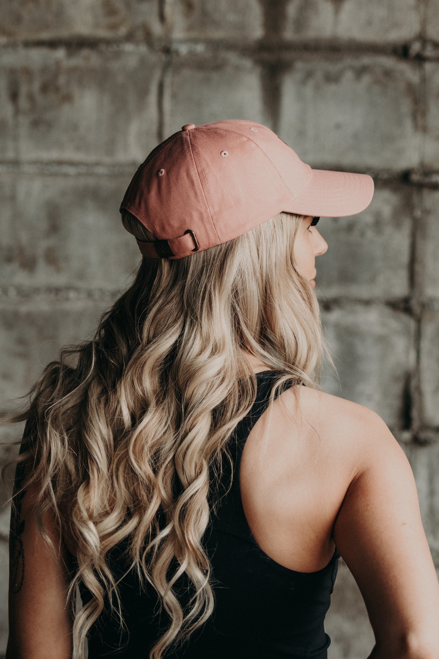 Charlie | Chino Dad Cap | Dusty Rose