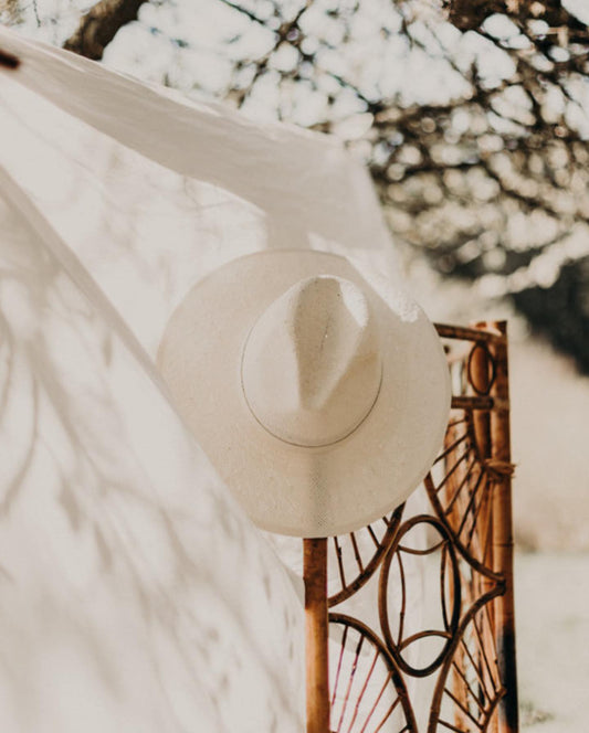 Blake | Paper Straw Fedora | Cream
