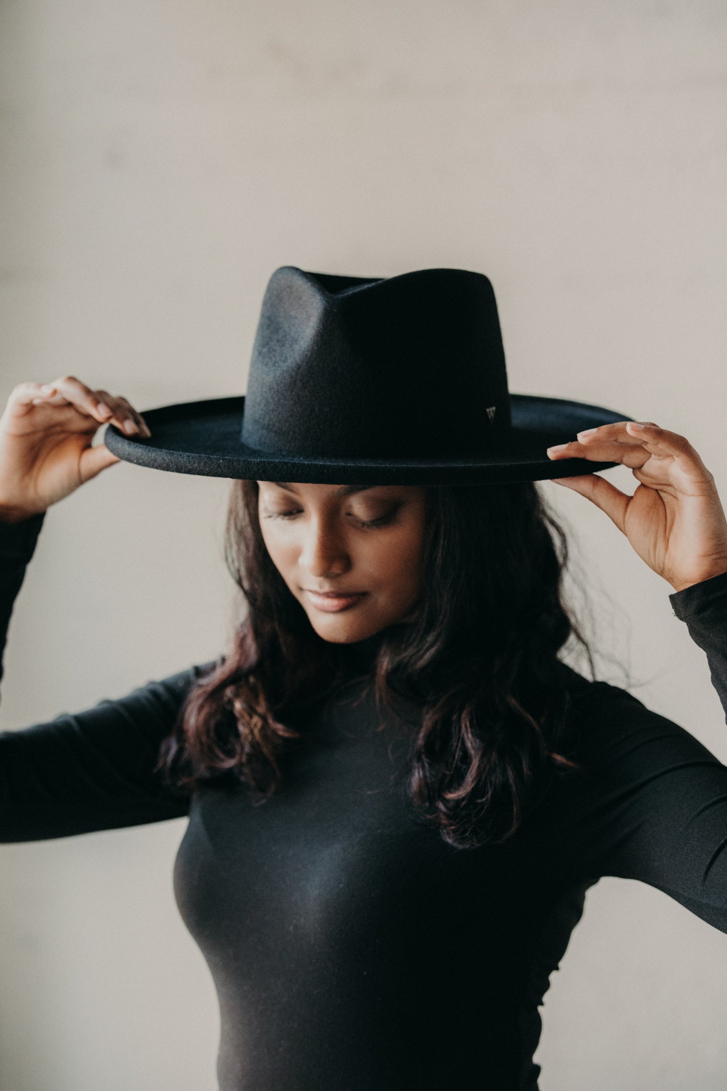 Stella | Pencil Brim Rancher | Noir