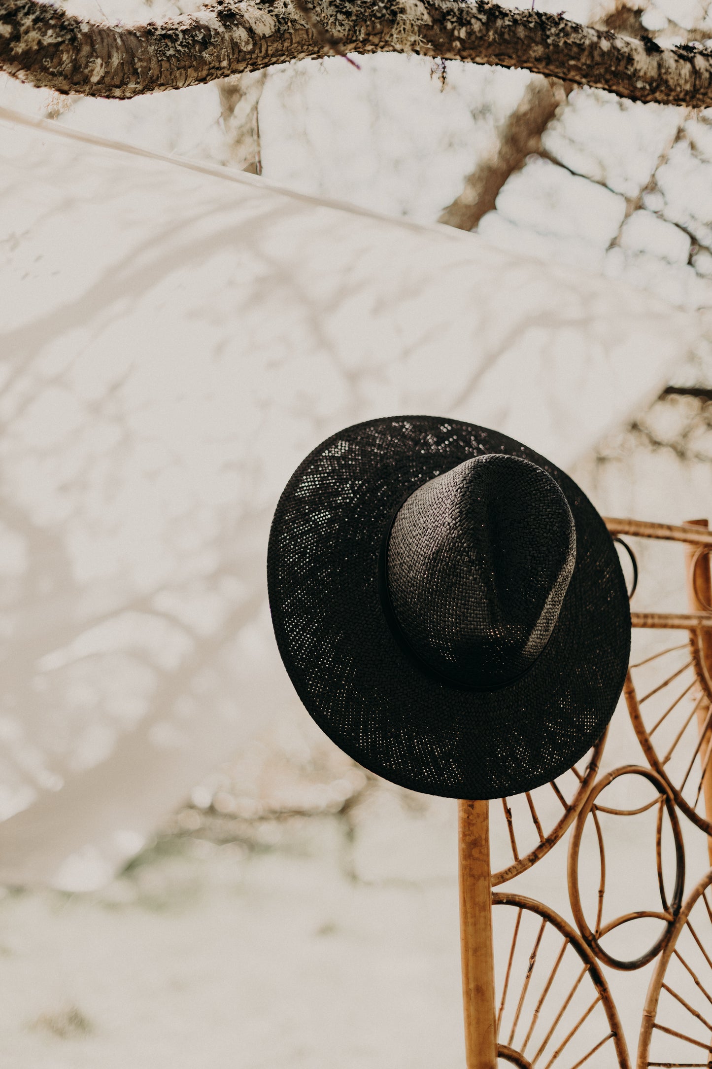 Blake | Paper Straw Fedora | Noir