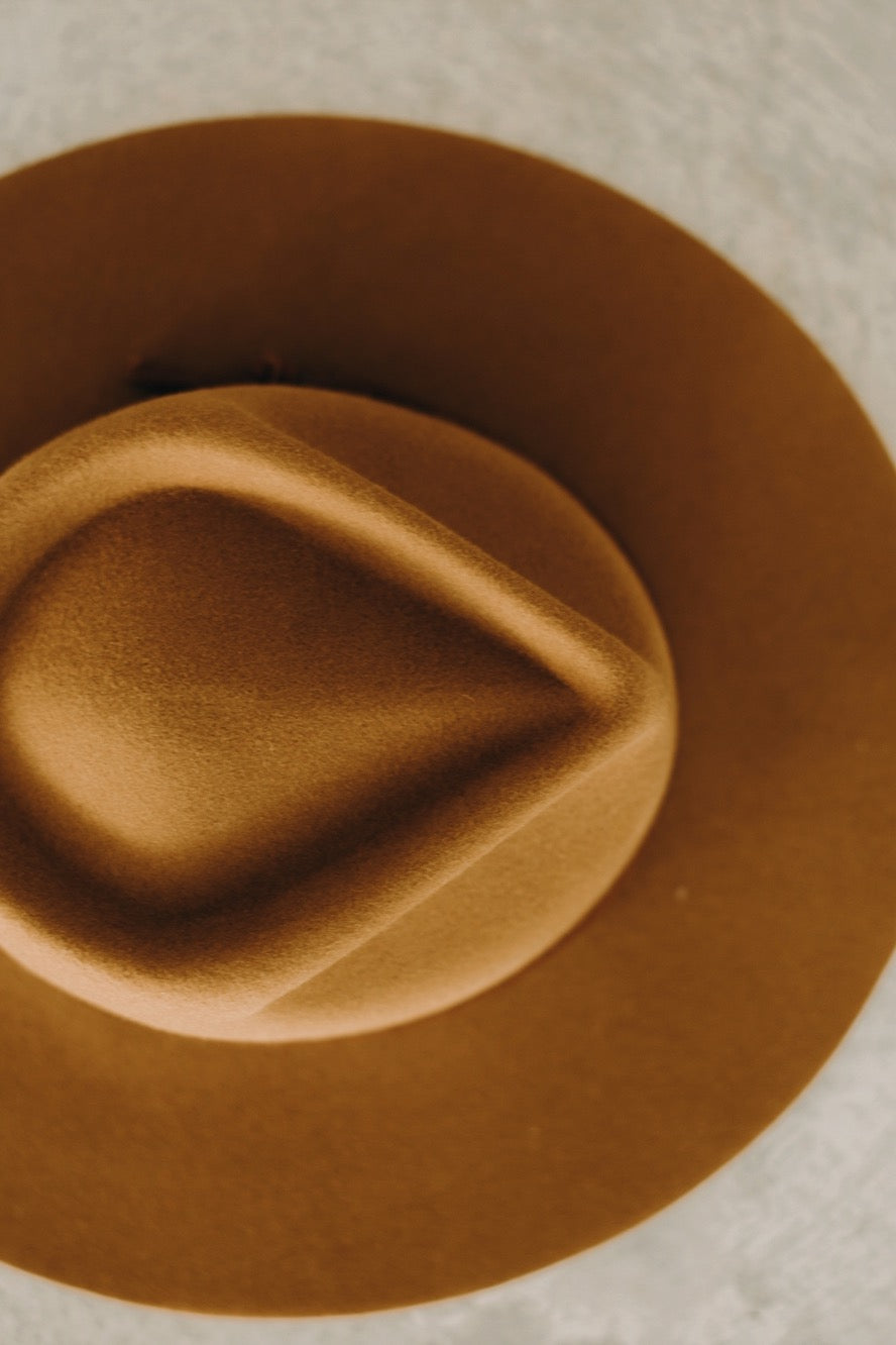 River | Teardrop Fedora | Honey Ginger