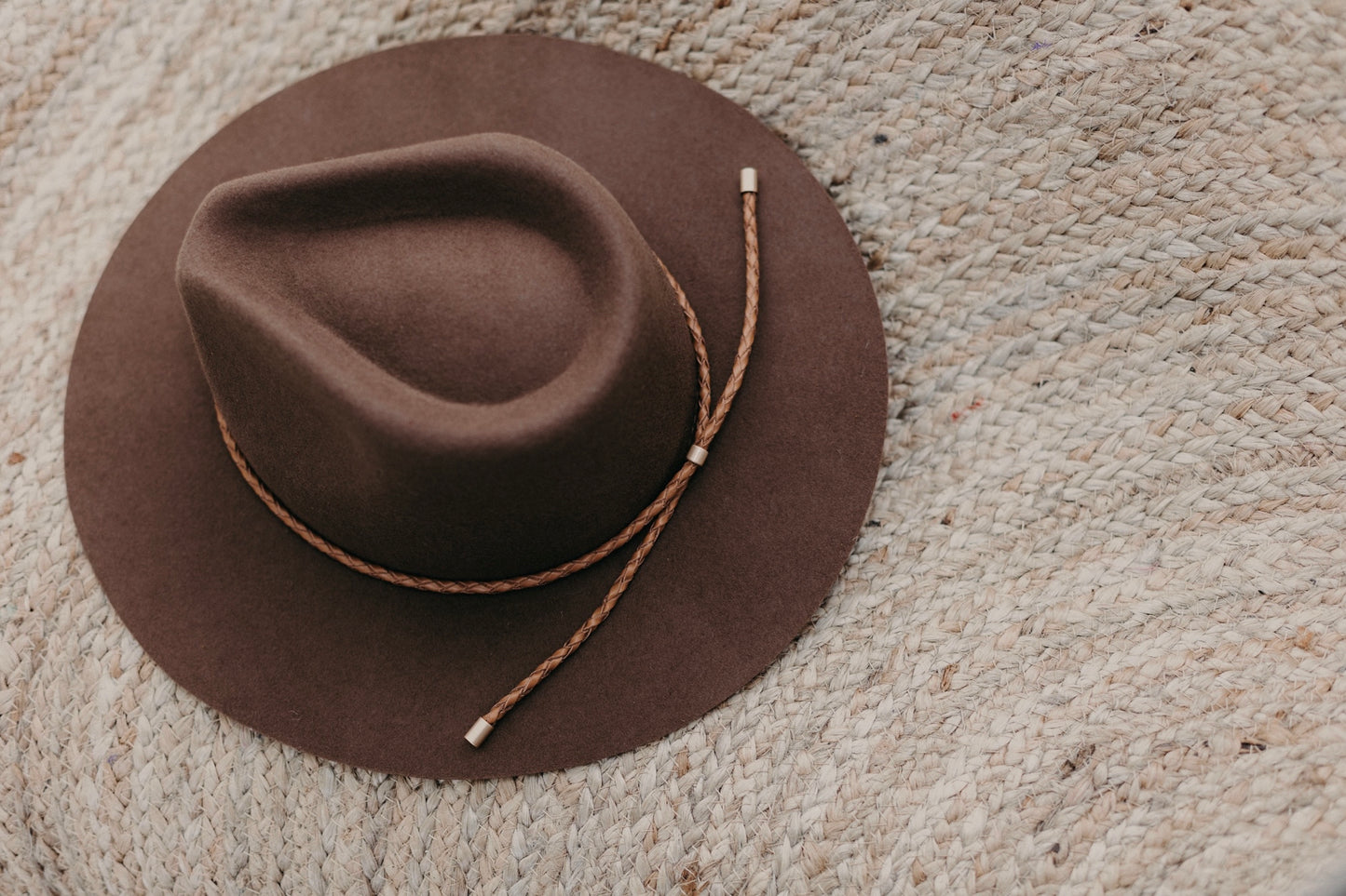 Genuine Leather Braided Hat Band