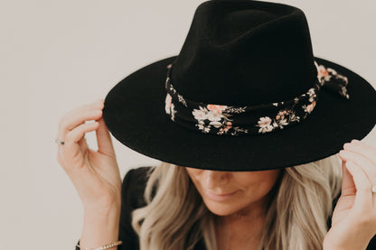 *Limited Edition* Midnight Floral Hat Band