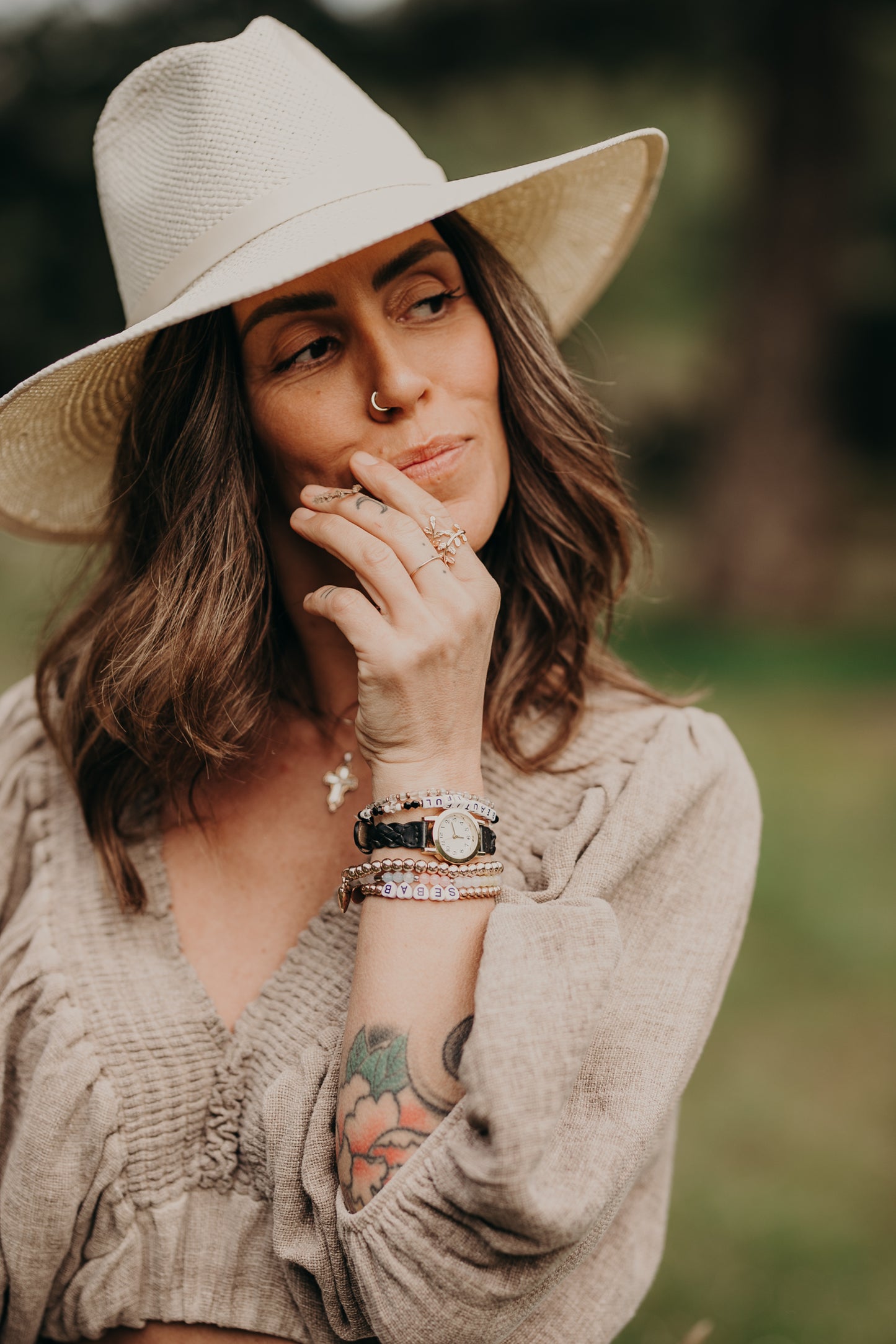Blake | Paper Straw Fedora | Cream
