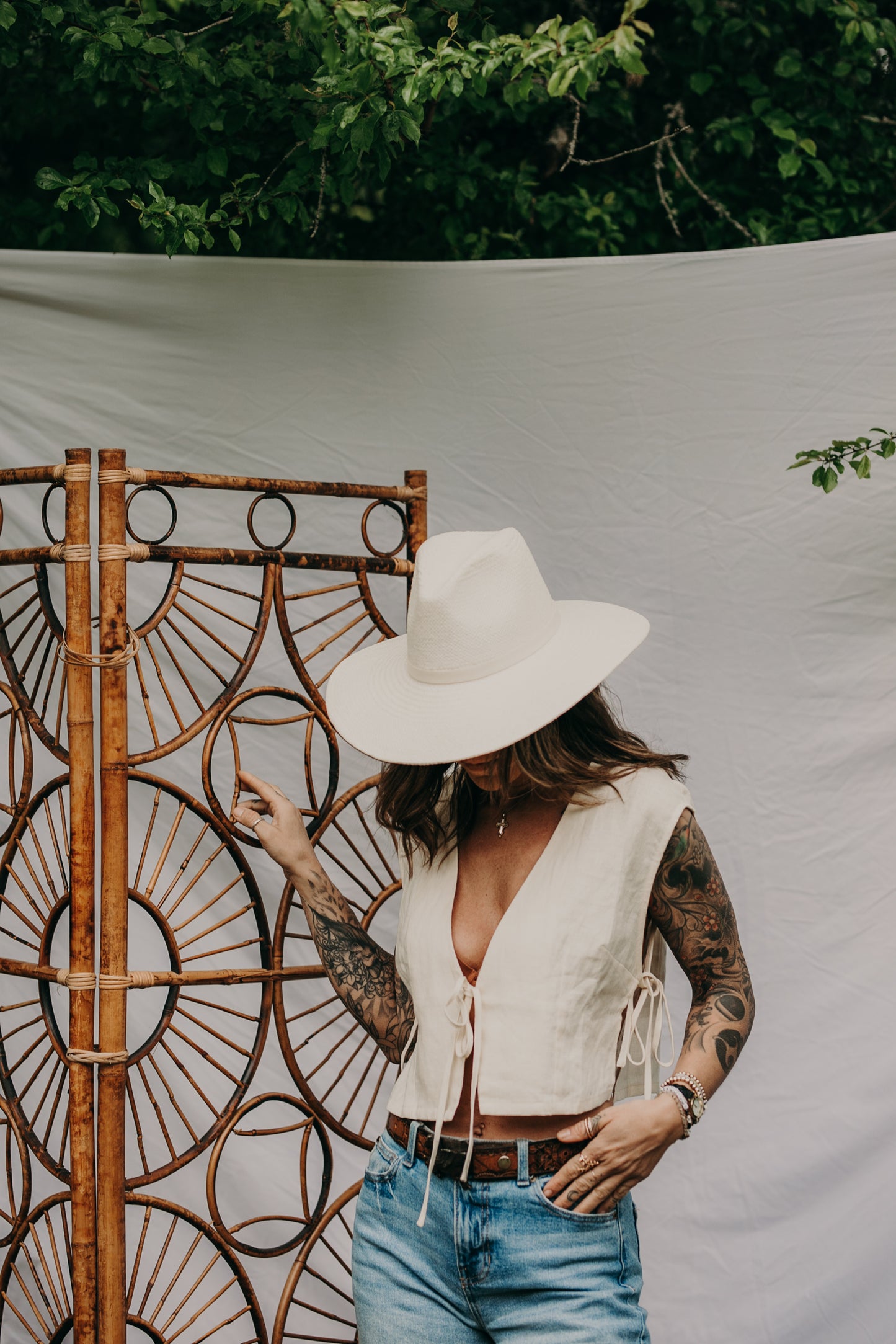 Blake | Paper Straw Fedora | Cream