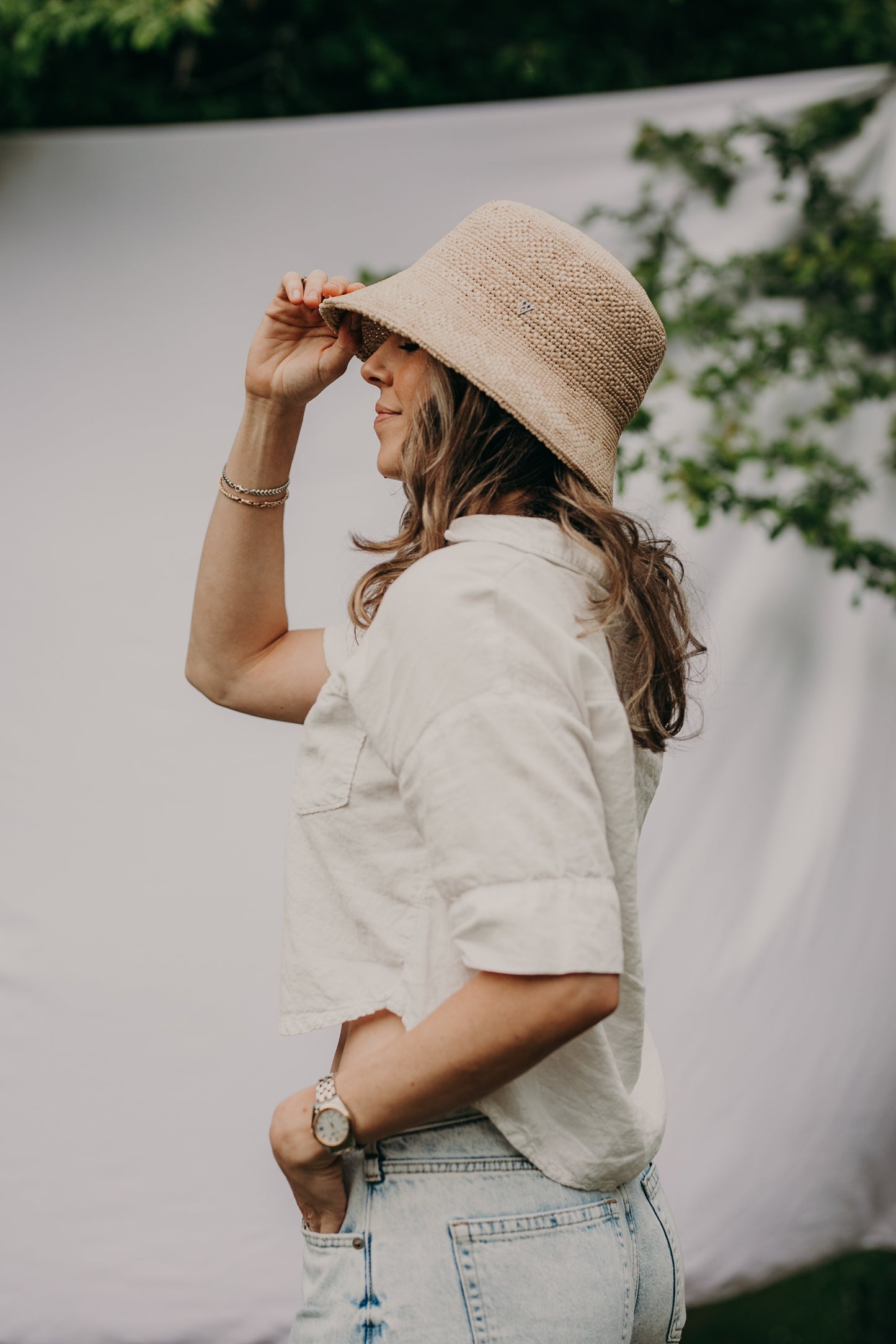 Mace | Raffia Bucket | Natural