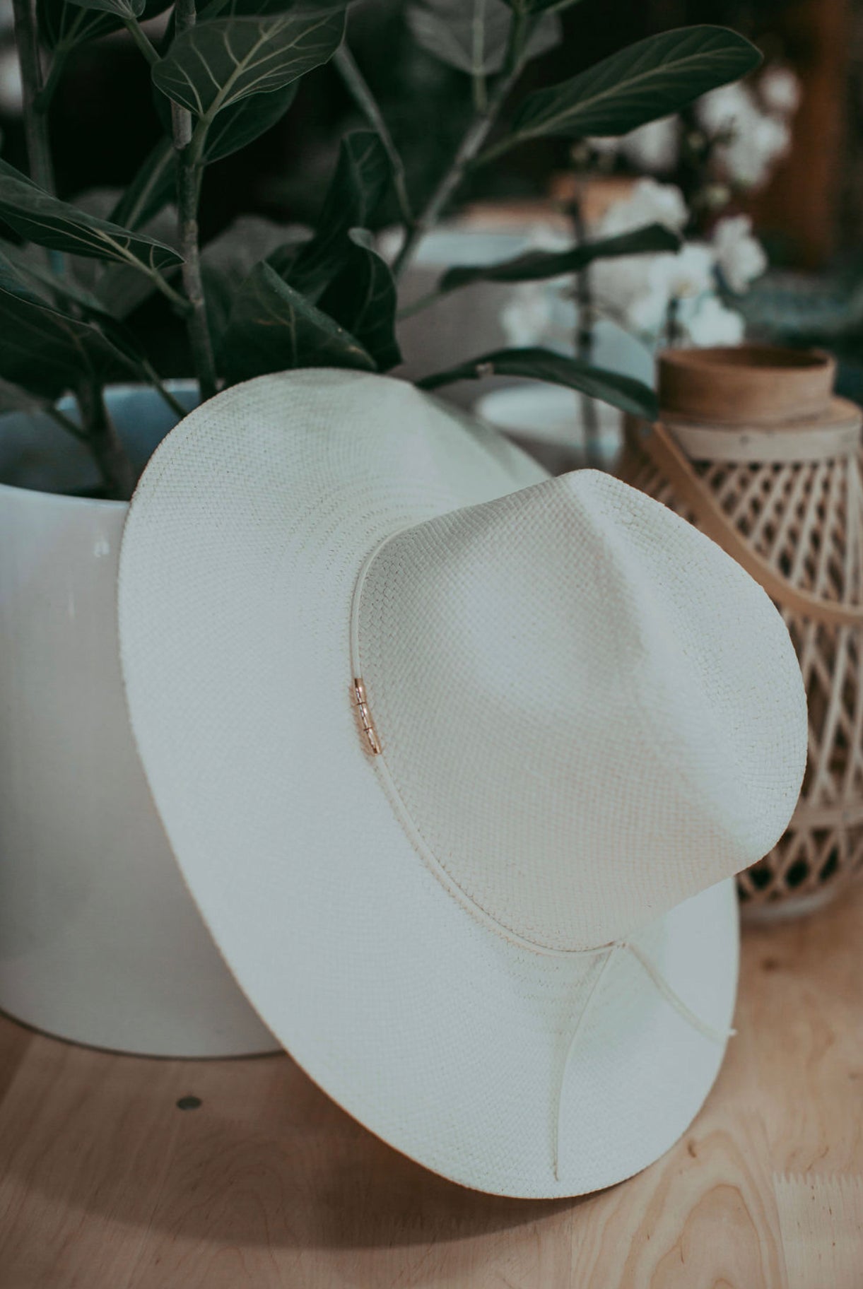 Grace | Paper Straw Fedora | Cream