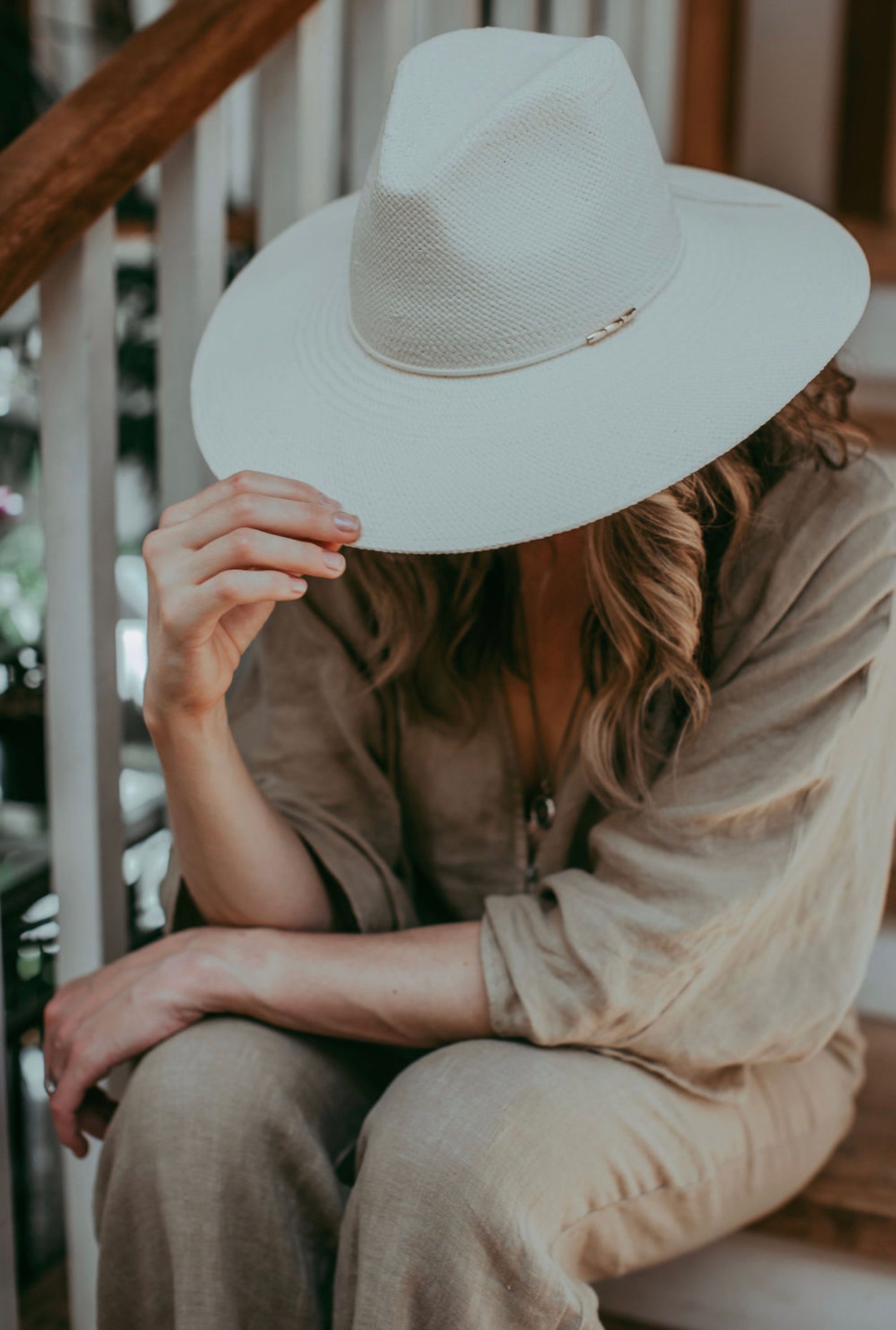 Grace | Paper Straw Fedora | Cream