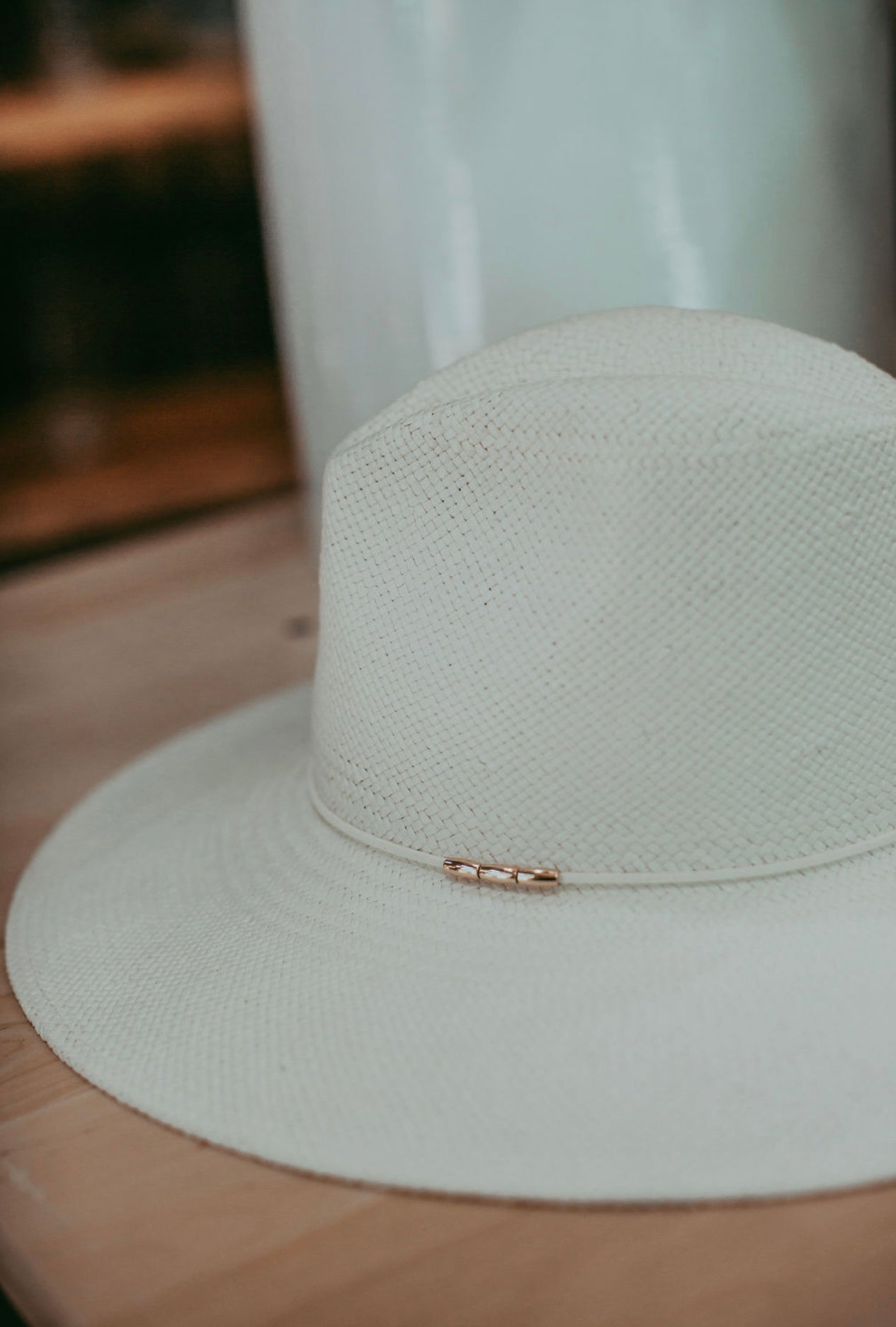 Grace | Paper Straw Fedora | Cream