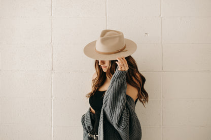 River | Teardrop Fedora | Cream